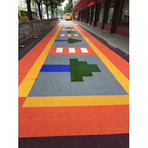 Plastic PP Interlocking Garage Floor Tile Multifunctional Modular Carpet Tiles