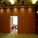 Interior Commercial Folding Movable Wooden Partition Wall Panel Width 1230 mm