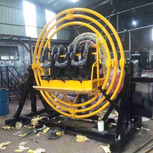 Movable Amusement Park Thrill Rides , Space Rings Ride Adjustable Speed