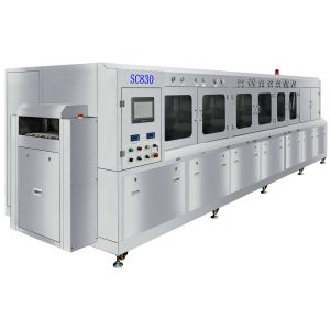 Buy cheap IC Packaging Parts Inline Cleaning System With Trial Chemical Wash Sections from wholesalers