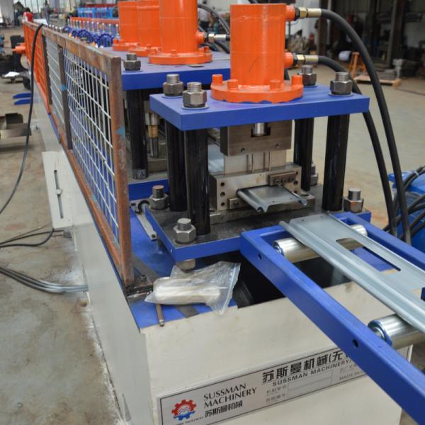 Quality 18 Stations Shutter Door Roll Forming Machine 7.5KW 6m / Min With Perforated Holes wholesale