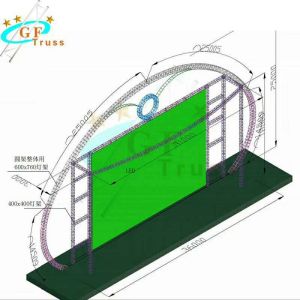 Aluminum Alloy 6082 Linear Array Speaker Hang Beam Truss