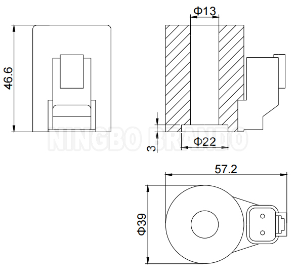EATON Type Hydraulic Solenoid Coil 12V 24V 300AA00101A 300AA00102A