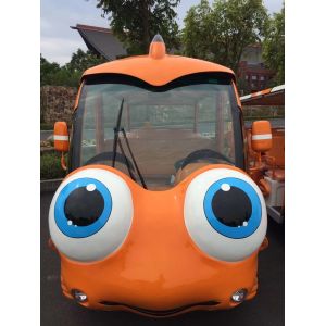 Various Cartoon Patterns Of 14 SEATS Electric Cartoon Sightseeing Bus power 72v7