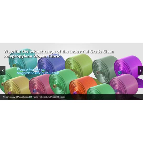 Polypropylene woven bag sack rolls, tubular fabric for PP woven bags,1 to 4
