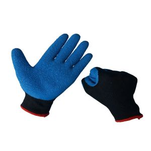 Construction Latex Coated Work Gloves Nylon / Spandex Material EN388 Standard