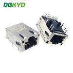 Gigabit Ethernet Filter RJ45 Network Port Connector Shielded Light Socket Gold