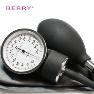 Black Manual Sphygmomanometer Home Use Dual Tube