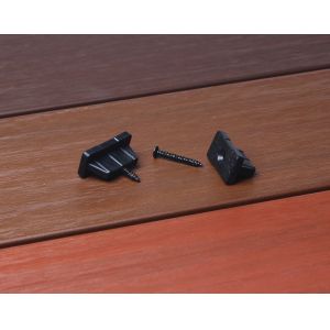 Plastic Clips Composite Decking Fastener Embossing WPC Decking Accessories ROSH