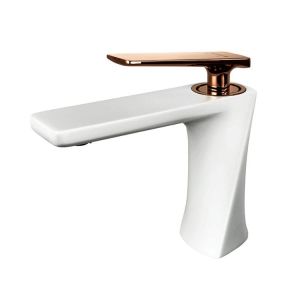 Sanitary Ware Mixer Faucets Golden Color Single Handle Water Basin Sink Taps for
