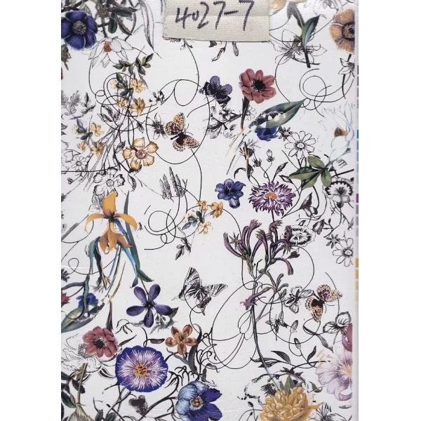 Transfer foil for leather Flower design transfer film for pvc leather G4027 Hot stamping foil for pu leather