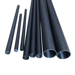 Custom Length 6mm-50mm 100% 3K Carbon Fiber Tube/Pole with Custom Trout Colors