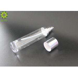 Customizable Round Clear Moisturizer Glass Bottle 100ml 120ml Available