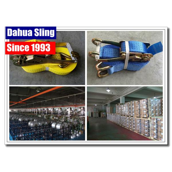 Wire Hooks 50mm Ratchet Tie Down Straps With Heavy Working Load Rainproof