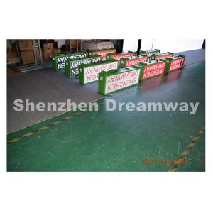 PH 5 SMD3528 Taxi LED Display Taxi Advertising Screens With 3G WIFI GPS Control