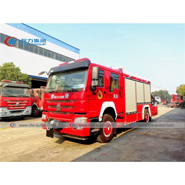 Quality Howo 4x2 Emergency Rescue Fire Truck With Folding Crane wholesale