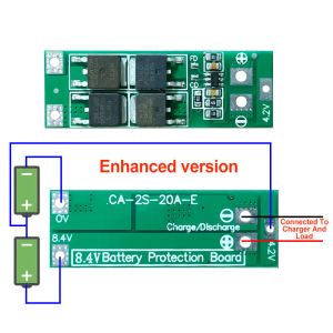 2S 20A 7.4V 8.4V 18650 Lithium Battery Protection Board Standard/Balance Diy Bms