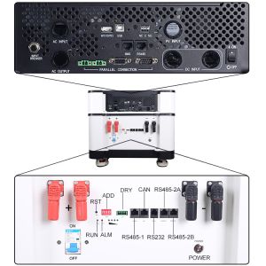 Home Lithium Battery LifePO4 Energy Storage Stackable 51.2V 100Ah 200Ah