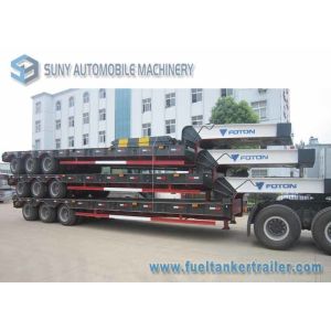 FUWA 13 T three Axle trailer , Low Bed Semi Trailer WABCO ABS JOST Legs