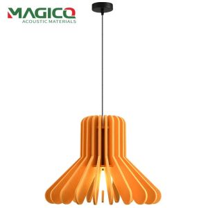 New Sound Absorbing Felt Lampshade Three Layer Design Commercial Pendent Light