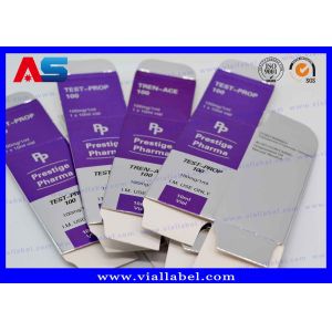 Glossy / Matt Bio Custom 10mL Vial Box Cardboard Moving Boxes For Lab Test boxes