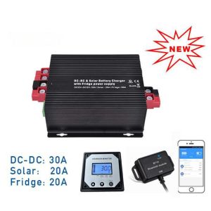 DC12V 30A Booster Charger Solar MPPT Controller Fridge Charger For RV Vehicle