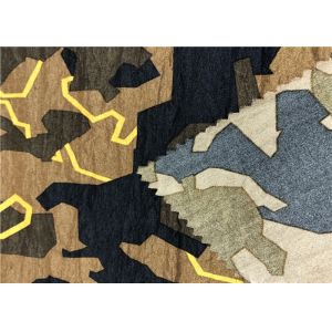 100% Nylon Large Graphic Print Fabric Irregular Geometry Pattern For Sports Wear