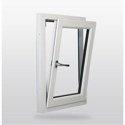 European Style Double Glazed Tilt And Turn PVC Windows Customized Glass And