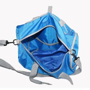 Polyester Foldable Duffel Bag With Independent Shoe Compartment
