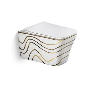 Custom Ceramic Wall Hung Toilet Rimless Bathroom Sanitary Ware