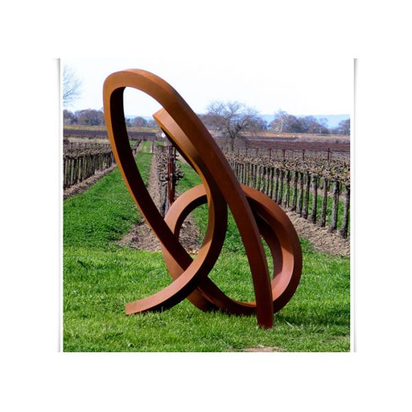 Modern Outdoor Abstract Metal Sculpture Garden Art Corten Steel Sculptures