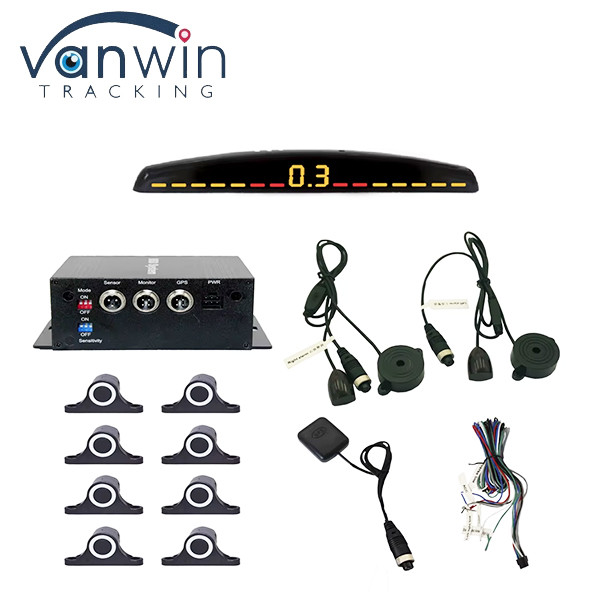 8 Sensors Car Parking Kit Buzzer Reverse Backup Radar Sound Alert Indicator