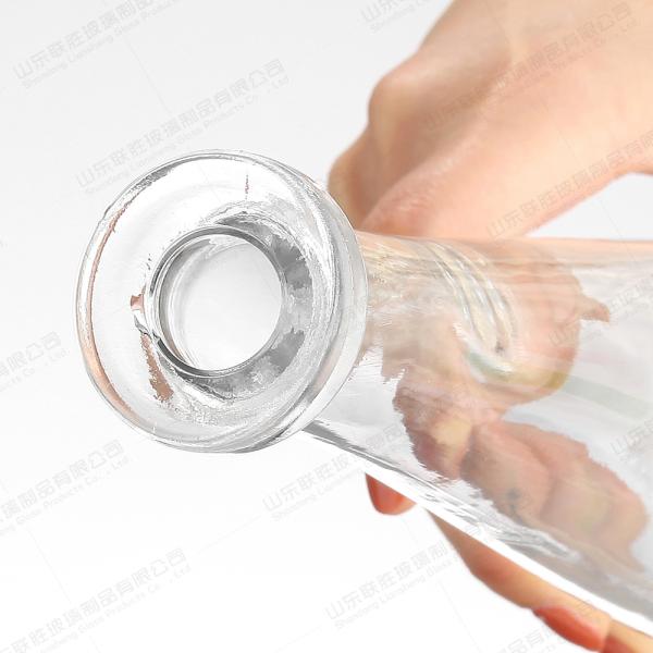 750ml Clear Glass Bottle for Brandy Whisky Wine OEM/ODM Acceptable Body Material Glass