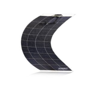 Walkable durable 150w Semi Flexible Solar Panel anti skid step on mono pv module