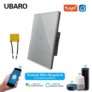 1gang Live Wire Seamless Connectivity Tempered Glass Intelligent Wall Switch WI