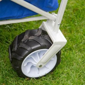 Four Wheel Folding Beach Wagon Garden Hand Cart Collapsible Shopping Trolley