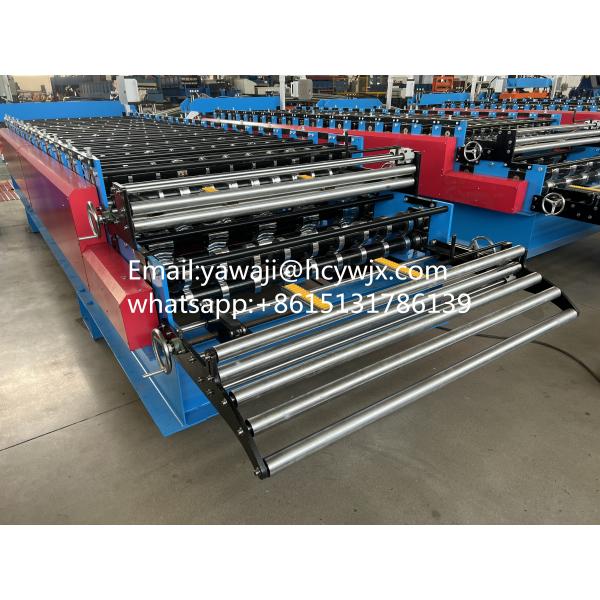 1220mm Material Width Double Deck Roll Forming Machinery For Steel Diameter Of Shaft Φ70mm