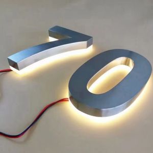 Office LED Illuminated Sign Custom LED Backlit Letter Sign For Illuminated Logo