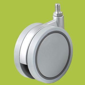 China China supplier double wheel casters M8 thread stem on sale