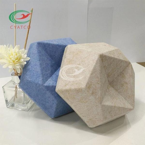 Quality Odorless Felt Hexagon Acoustic Panels For Wall 3D Decoration wholesale