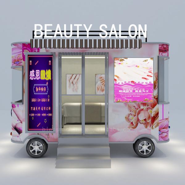 Multipurpose Mobile Fast Food Snack Alcohol Beverage Ice Cream Trailer Cart for Bakery