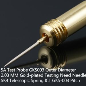 5A 2.03 MM Outer Diameter GKS-003 Pitch Gold-plated Test Probe with BeCu Plunger
