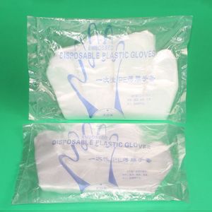 Cheap Customized Environmental Protection 0.4 Ultra Thin Disposable Film Plastic Gloves for sale