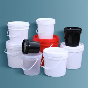 100% Material Food Grade Plastic Bucket With Lid And Handle For Biscuit Oil