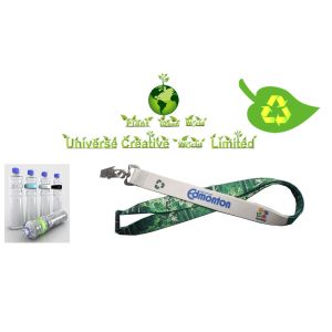 Cheap Sublimation Printed Eco Friendly Lanyards With Metal Hook / Plastic Buckle for sale