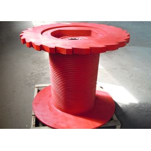 Lebus 320mm Diameter Rope Winch Drum Steel For Mining Equipment