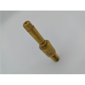 Grinding CNC Lathe Parts Precision Shaft Yellow Plated Titanium Surface