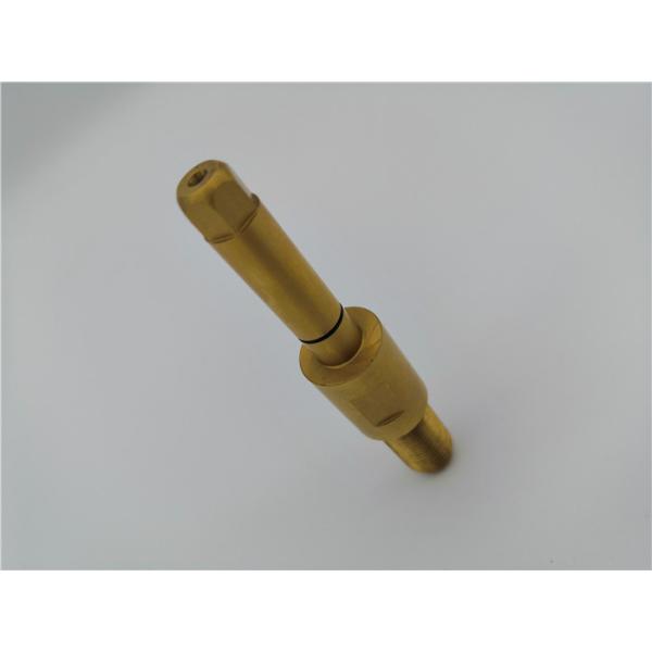Quality Grinding CNC Lathe Parts Precision Shaft Yellow Plated Titanium Surface wholesale