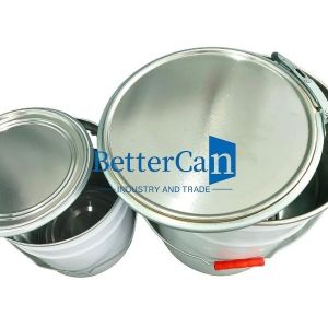 10L Metal Paint Bucket Anti Rust Durable Metal Bucket 5 Gallon With Foam Strip