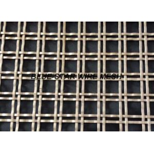 Flat Wire Intercrimp Wire Mesh For Decoration Square / Rectangular Aperture